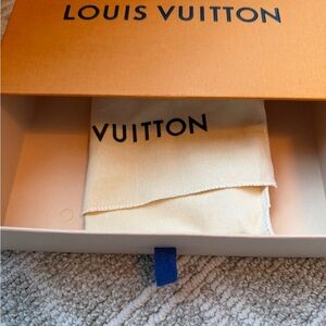 Louis Vuitton Orange Box with Cream Dust Bag